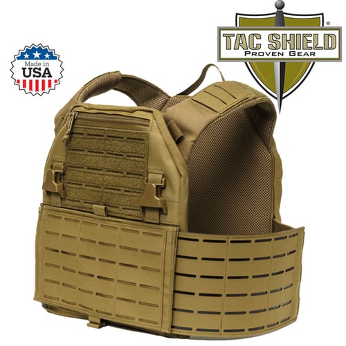 RZR Molle Plate Carrier Small Coyote up to 9x12 | 843119033497